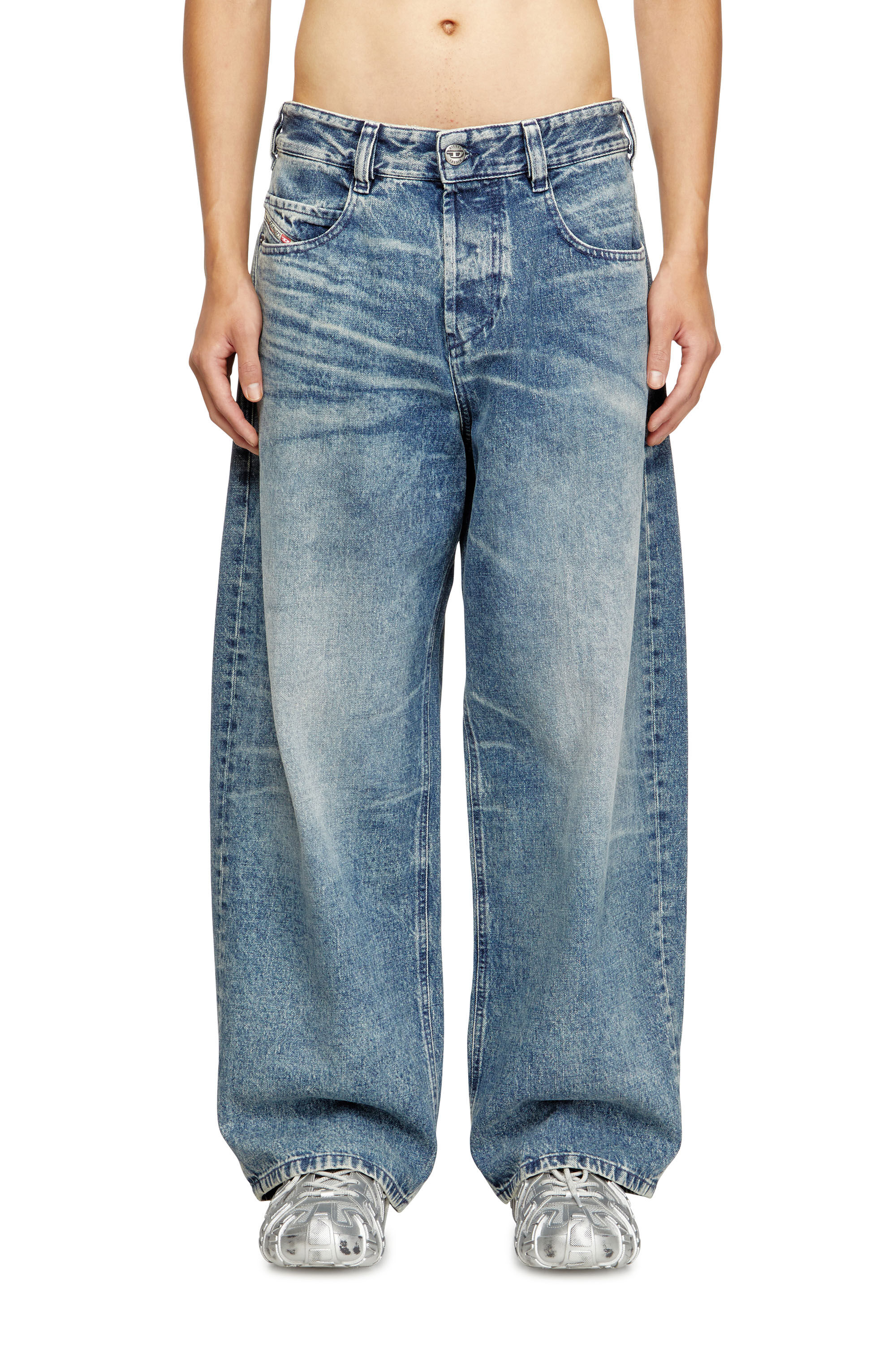 Diesel - Unisex's Relaxed Jeans 1997 D-Enim 007DA, Light Blue - 3
