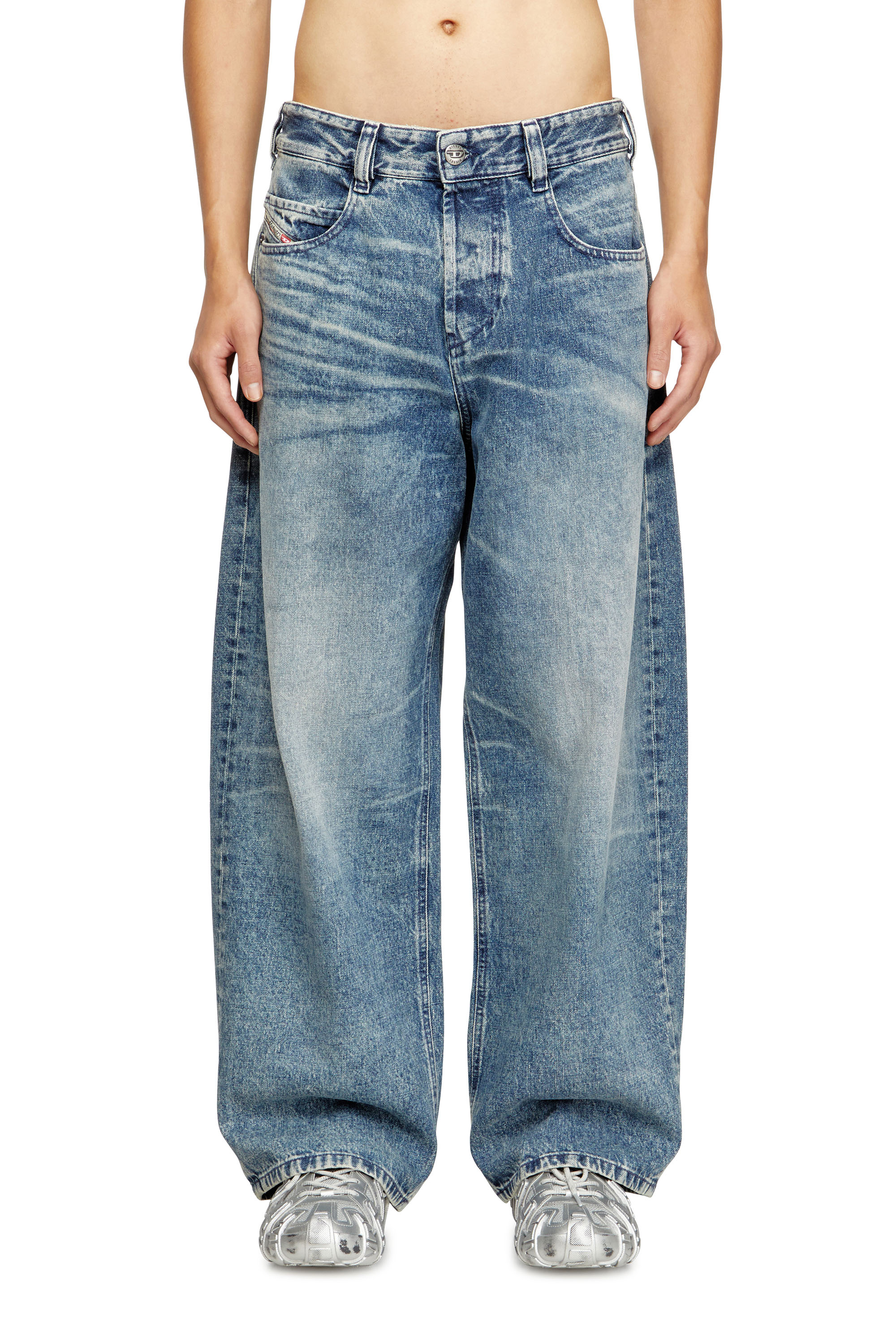 Diesel - Unisex's Relaxed Jeans 1997 D-Enim 007DA, Light Blue - 1