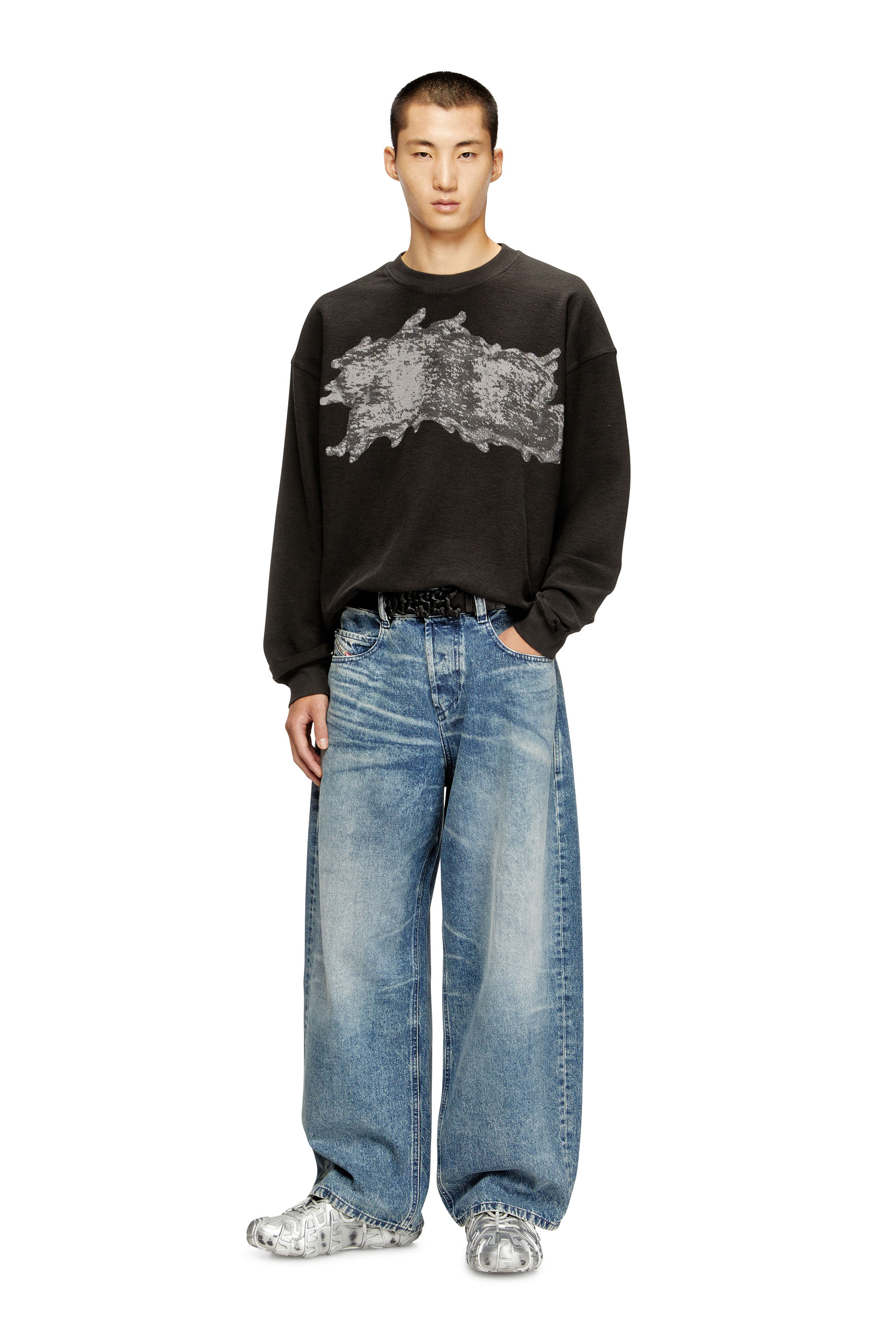 Diesel - Unisex's Relaxed Jeans 1997 D-Enim 007DA, Light Blue - 2