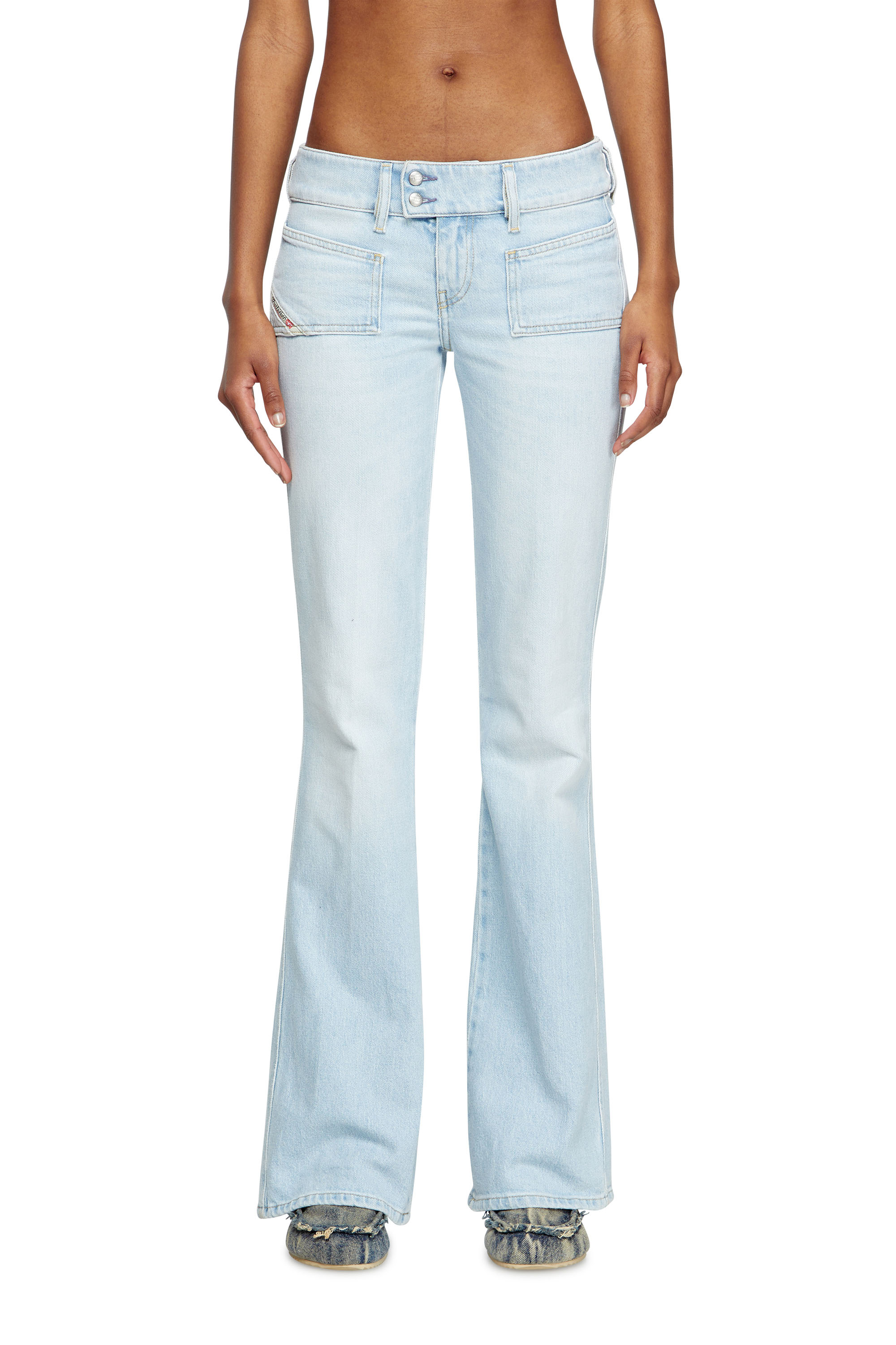Diesel - Woman's Bootcut Jeans D-Hush 09M11, Light Blue - 2